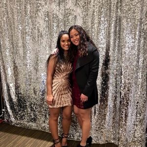 Gold/ Beige Sequence dress.